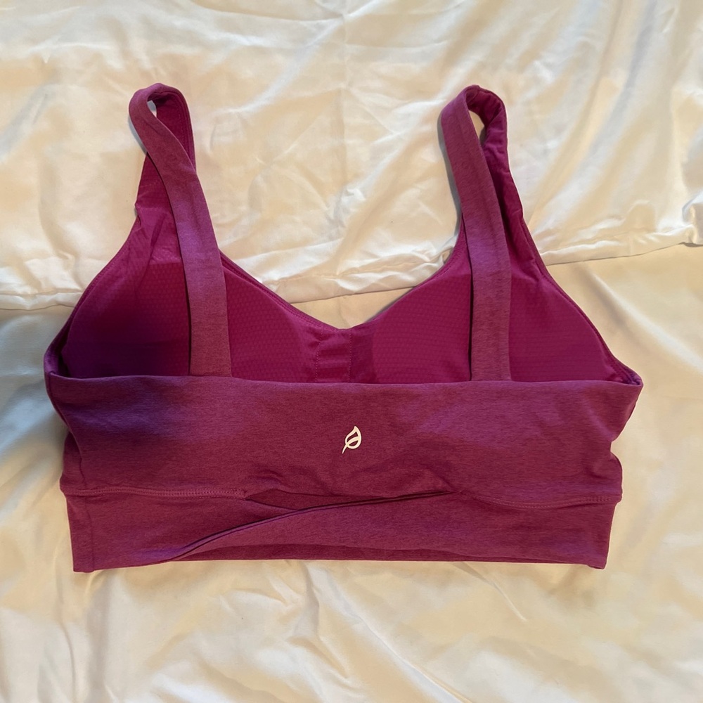 P'tula Deep Purple Dahlia Essential Sports Bra- NWOT - Picture 2 of 5